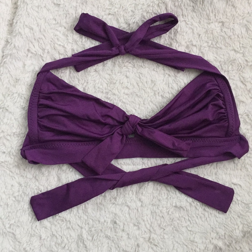 Purple bikini top